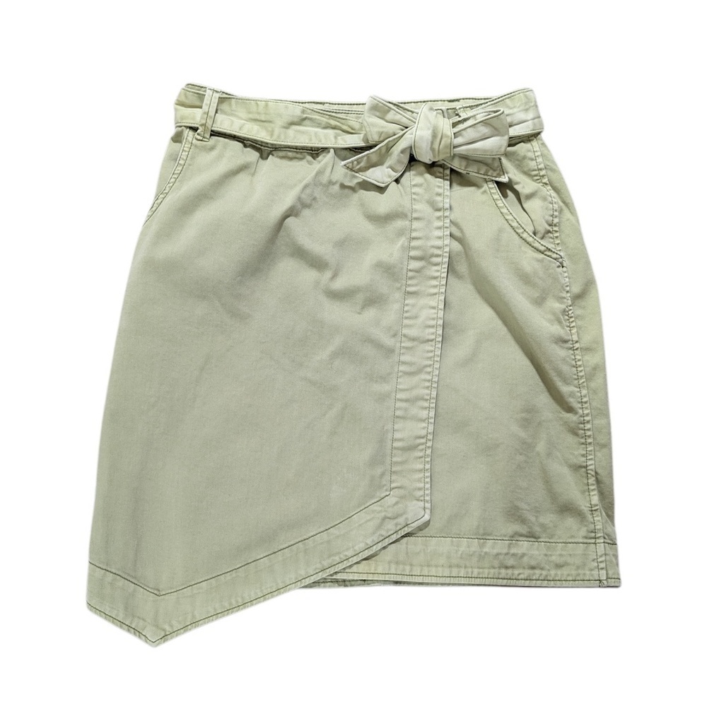 Anthropologie Pilcro and the Letter Press Faded Green Wrap Skirt Size 6